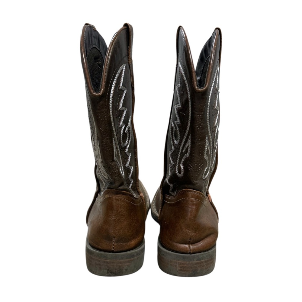 IUV Men’s Brown Square Toe Western Cowboy Boots. Size 8 - Picture 5 of 8